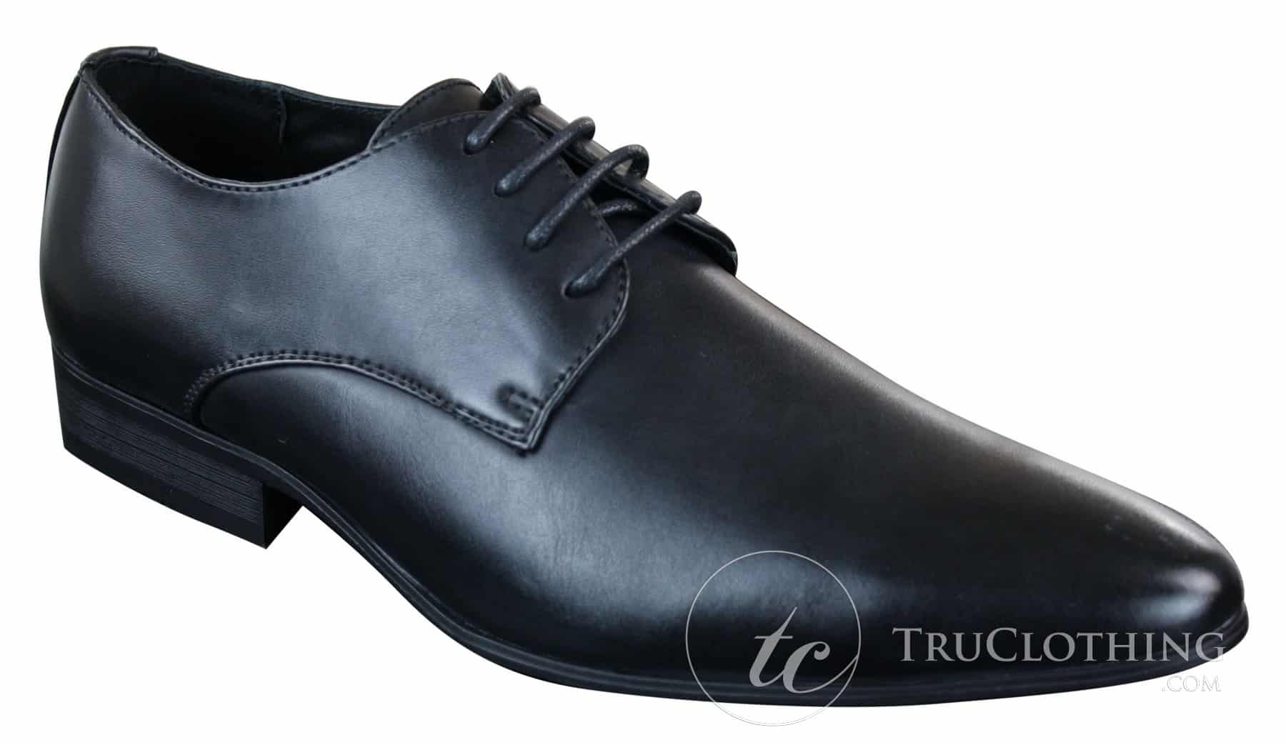 Galax GH2019 - Sapato Masculino Casual Elegante de Couro com Cadarço e Bico Fino, Ideal para Casamento, Formatura e Escritório. Clássico