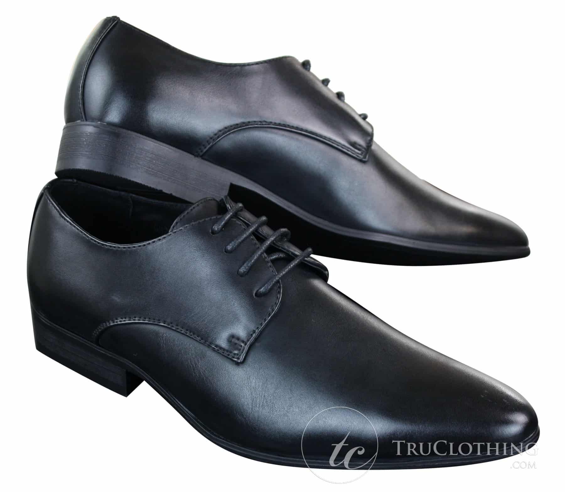 Galax GH2019 - Sapato Masculino Casual Elegante de Couro com Cadarço e Bico Fino, Ideal para Casamento, Formatura e Escritório. Clássico