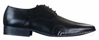 Galax GH2019 - Sapato Masculino Casual Elegante de Couro com Cadarço e Bico Fino, Ideal para Casamento, Formatura e Escritório. Clássico