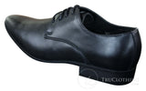 Galax GH2019 - Sapato Masculino Casual Elegante de Couro com Cadarço e Bico Fino, Ideal para Casamento, Formatura e Escritório. Clássico
