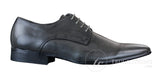 Galax GH2019 - Sapato Masculino Casual Elegante de Couro com Cadarço e Bico Fino, Ideal para Casamento, Formatura e Escritório. Clássico