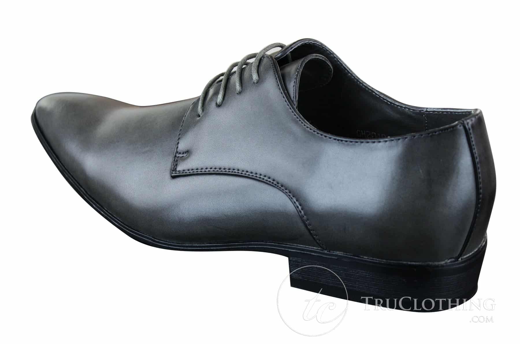 Galax GH2019 - Sapato Masculino Casual Elegante de Couro com Cadarço e Bico Fino, Ideal para Casamento, Formatura e Escritório. Clássico
