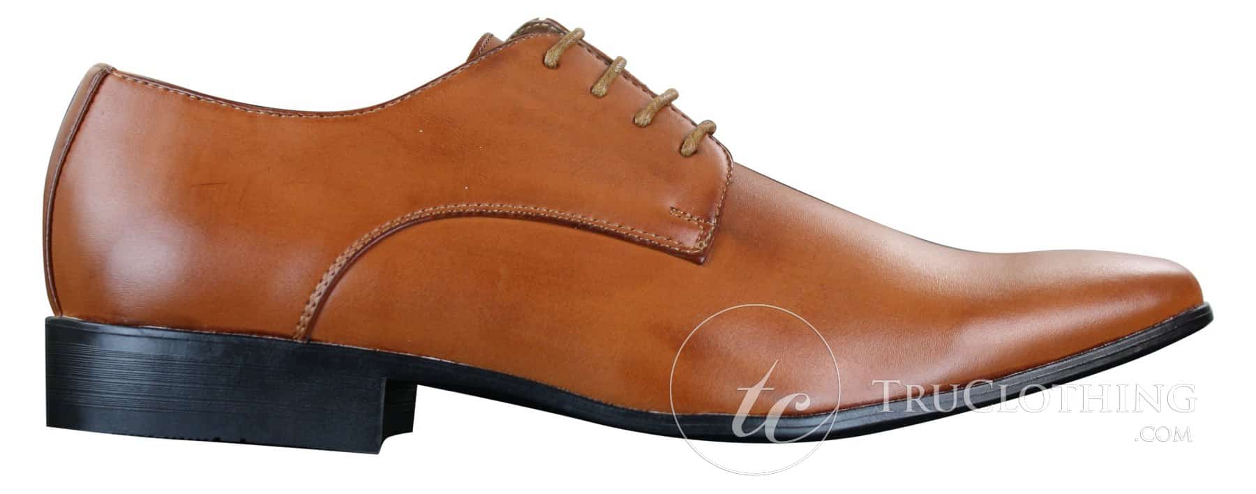 Galax GH2019 - Sapato Masculino Casual Elegante de Couro com Cadarço e Bico Fino, Ideal para Casamento, Formatura e Escritório. Clássico