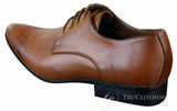Galax GH2019 - Sapato Masculino Casual Elegante de Couro com Cadarço e Bico Fino, Ideal para Casamento, Formatura e Escritório. Clássico