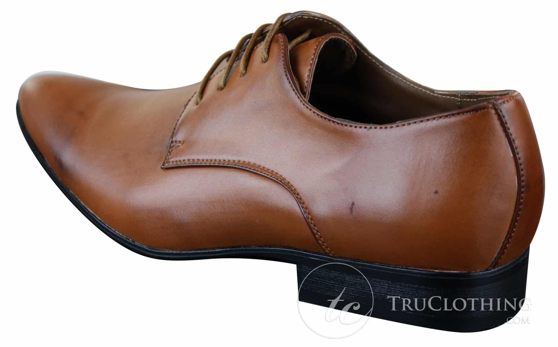 Galax GH2019 - Sapato Masculino Casual Elegante de Couro com Cadarço e Bico Fino, Ideal para Casamento, Formatura e Escritório. Clássico