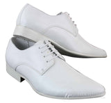 Galax GH2019 - Sapato Masculino Casual Elegante de Couro com Cadarço e Bico Fino, Ideal para Casamento, Formatura e Escritório. Clássico