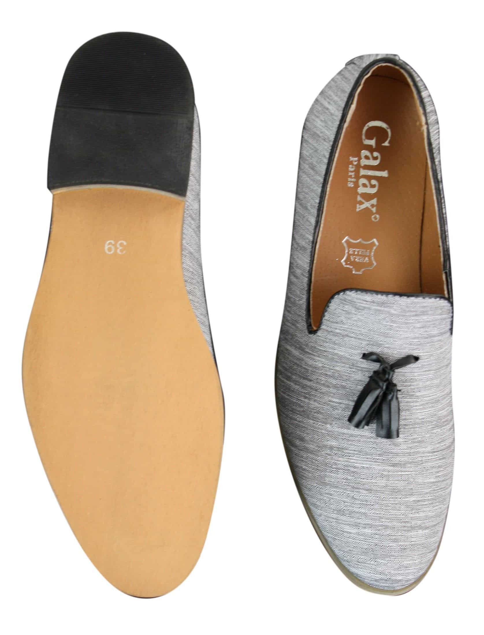 Galax GH3126 - Mocassins masculinos de condução com borla, estilo slip-on, leves e elegantes, nas cores preto e azul, estilo italiano.