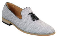 Galax GH3126 - Mocassins masculinos de condução com borla, estilo slip-on, leves e elegantes, nas cores preto e azul, estilo italiano.