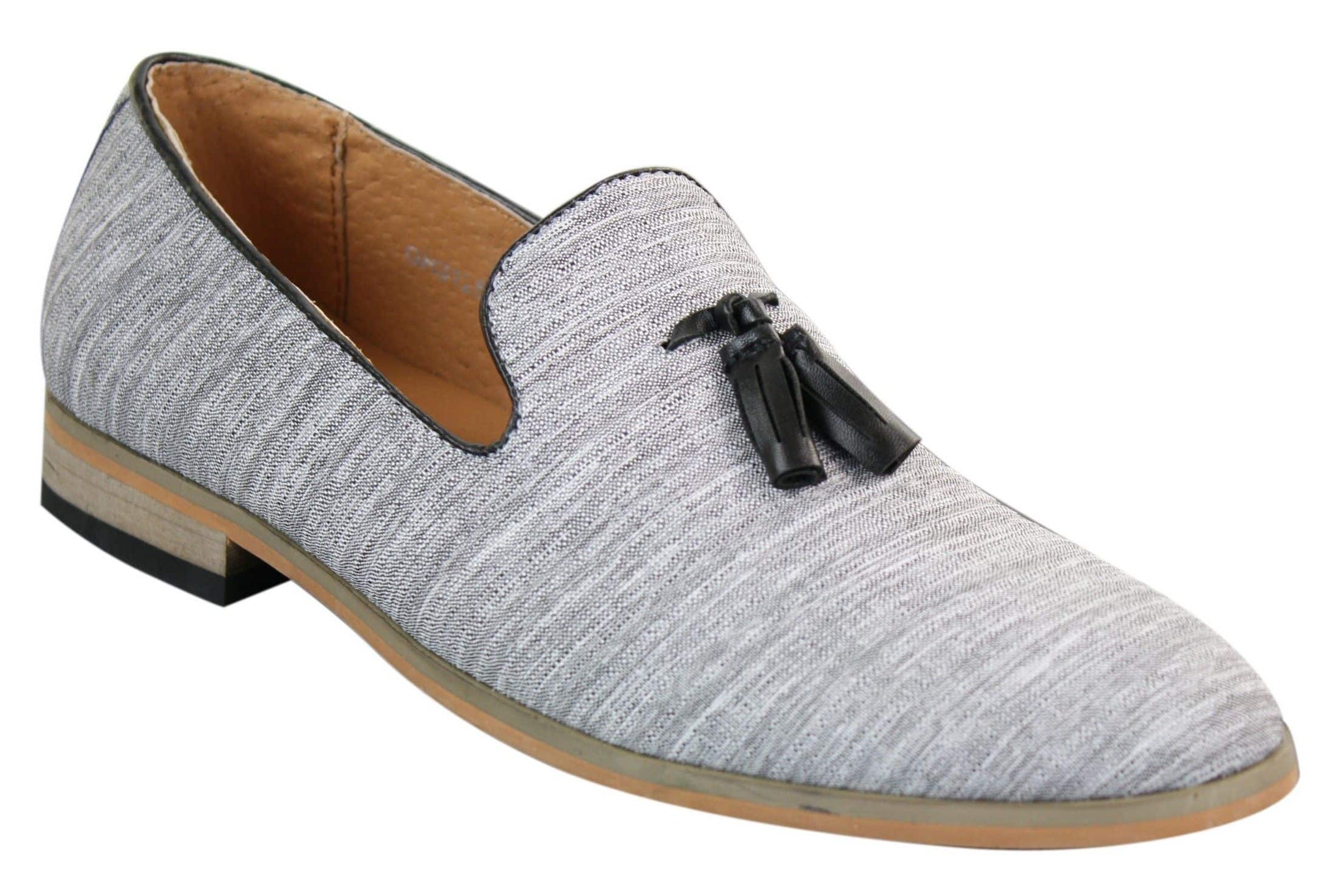 Galax GH3126 - Mocassins masculinos de condução com borla, estilo slip-on, leves e elegantes, nas cores preto e azul, estilo italiano.