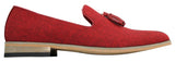Galax GH3126 - Mocassins masculinos de condução com borla, estilo slip-on, leves e elegantes, nas cores preto e azul, estilo italiano.