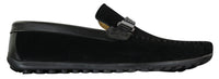 Galax ZD71 - Mocassim Masculino de Camurça PU com Fivela para Dirigir