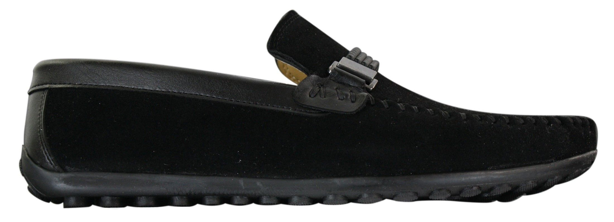 Galax ZD71 - Mocassim Masculino de Camurça PU com Fivela para Dirigir