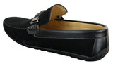 Galax ZD71 - Mocassim Masculino de Camurça PU com Fivela para Dirigir