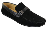 Galax ZD71 - Mocassim Masculino de Camurça PU com Fivela para Dirigir