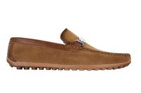 Galax ZD71 - Mocassim Masculino de Camurça PU com Fivela para Dirigir