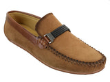 Galax ZD71 - Mocassim Masculino de Camurça PU com Fivela para Dirigir