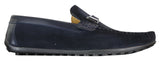 Galax ZD71 - Mocassim Masculino de Camurça PU com Fivela para Dirigir