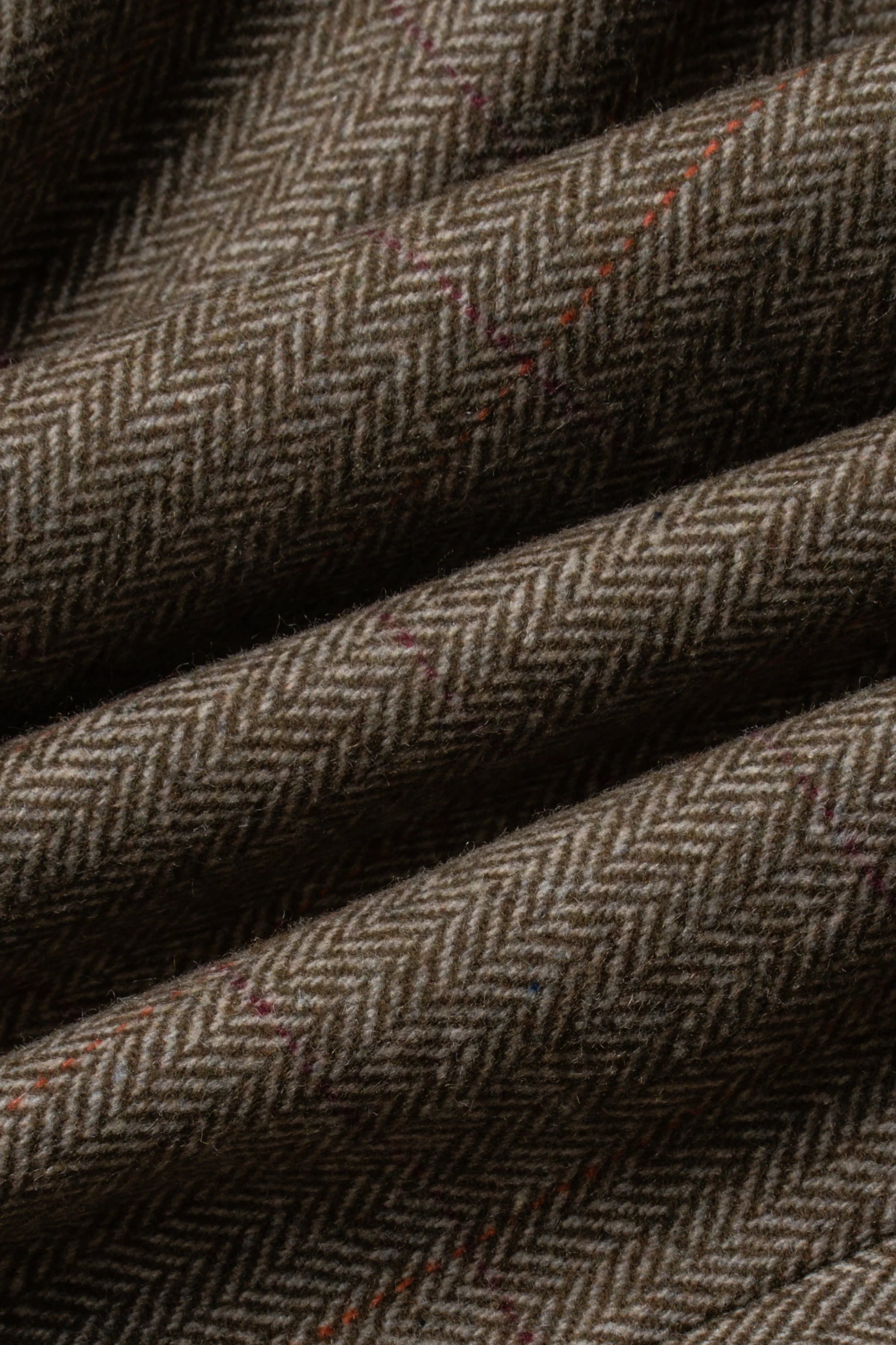 Terno masculino de tweed verde-oliva xadrez