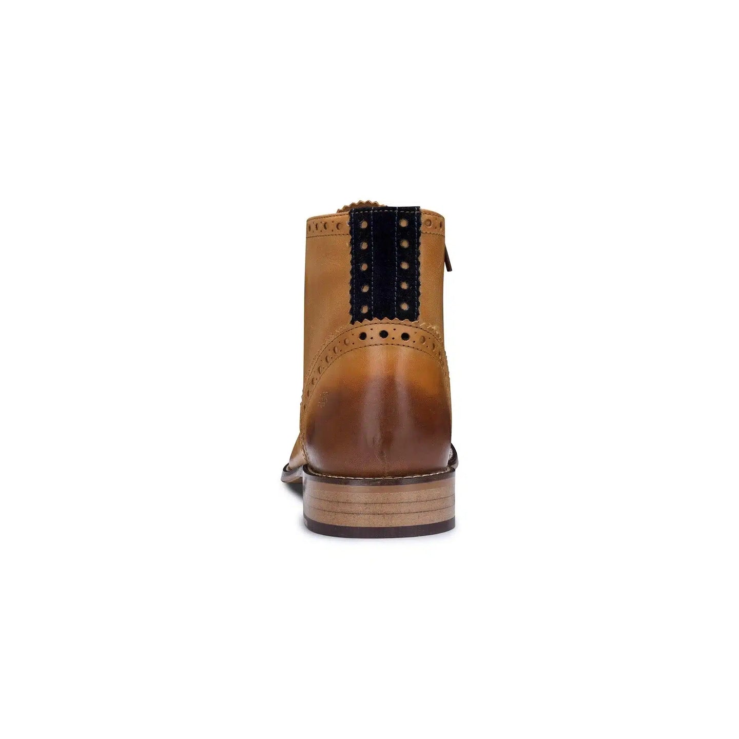 Botas masculinas vintage em couro legítimo, estilo brogue, anos 1920, em camurça e tweed, com cadarço, elegantes e formais.