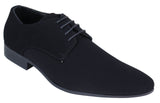 Sapatos masculinos pretos de camurça sintética e nobuck