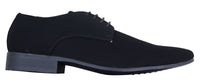 Sapatos masculinos pretos de camurça sintética e nobuck