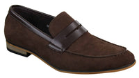 Mocassins masculinos de camurça, estilo mocassim, elegantes e casuais, de designer italiano.
