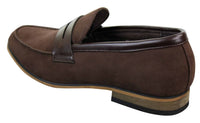Mocassins masculinos de camurça, estilo mocassim, elegantes e casuais, de designer italiano.