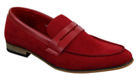 Mocassins masculinos de camurça, estilo mocassim, elegantes e casuais, de designer italiano.