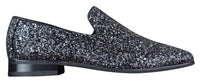 Sapatos de festa masculinos brilhantes com glitter