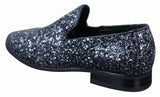 Sapatos de festa masculinos brilhantes com glitter