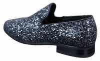 Sapatos de festa masculinos brilhantes com glitter