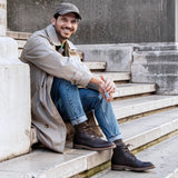 Glasgow GTX C2 - Botas de cano curto com cadarço em couro marrom para homem