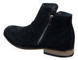 Botas Chelsea masculinas de camurça italiana, modelo slip-on com zíper, estilo casual elegante, para o deserto.