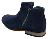 Botas Chelsea masculinas de camurça italiana, modelo slip-on com zíper, estilo casual elegante, para o deserto.
