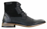 Botas Galax GLX3516 masculinas estilo retrô vintage urbano, cano curto, em couro camurça com cadarço, para um visual elegante e casual.