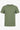 Camiseta clássica canelada verde para homens