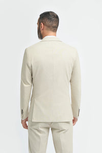 Hampton - Terno masculino bege de 3 peças