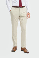 Hampton - Calças bege masculinas