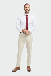 Hampton - Calças bege masculinas