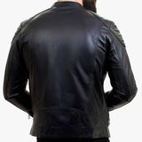Jaqueta masculina Happy Gentleman B110 em couro legítimo preto - Corte Slim