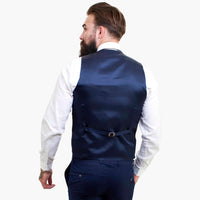 Terno Happy Gentleman BELLO Azul Marinho de 3 Peças em Lã com Corte Sob Medida