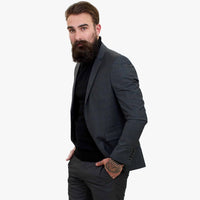 Terno de lã cinza de 3 peças Happy Gentleman GRINGO