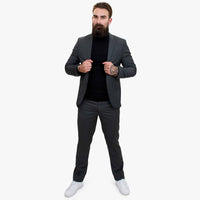 Terno de lã cinza de 3 peças Happy Gentleman GRINGO