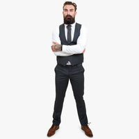 Terno de lã cinza de 3 peças Happy Gentleman GRINGO
