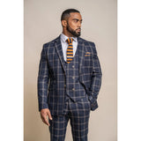 Hardy - Blazer Masculino Xadrez Azul e Bege