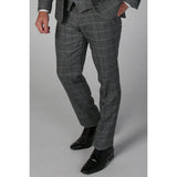 Harris - Calças de tweed cinza para homem