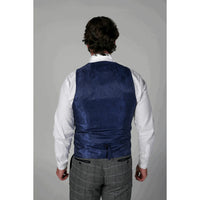Harris - Colete masculino em tweed cinza