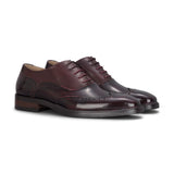 Harry - Sapatos Brogue Masculinos em Verniz Vinho