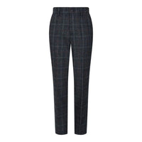 Terno infantil de tweed cinza e preto de 3 peças com estampa espinha de peixe, vinho, estilo vintage retrô.