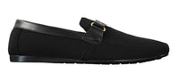 Fiorello HD0112-03 - Mocassins masculinos clássicos, elegantes e casuais, com design italiano icônico nas cores preto e azul marinho.
